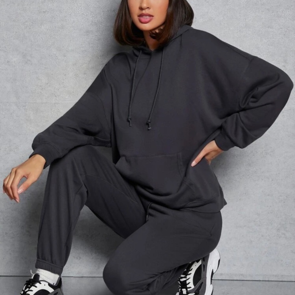 Grey Oversized Hoodie